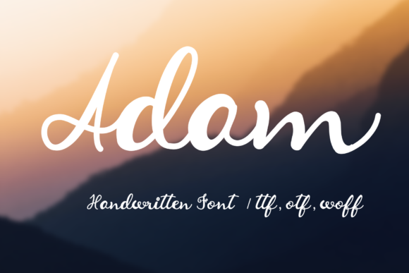 Adam: A Magical Script Font for Editorial Design
