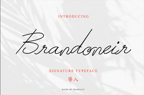 Brandoneir: A Handwritten Font for Editorial Elegance