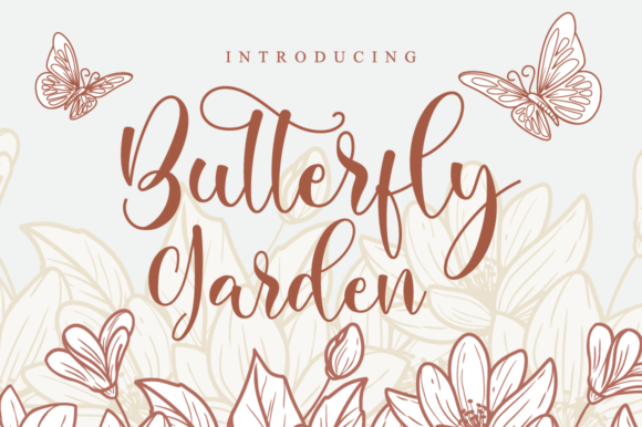 Butterfly Garden: A Graceful Script Font for Elegant Editorial Design