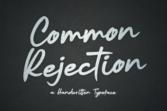 Common Rejection: A Stylish Handwritten Font for Modern Web Design