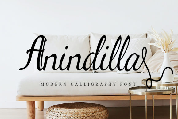 Enhance Your Brand with Anindilla: A Delicate Cursive Font