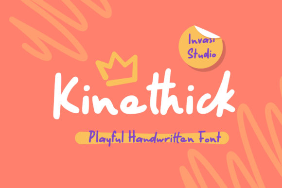 Enhance Your Brand with Kinethick: A Playful Handwritten Font