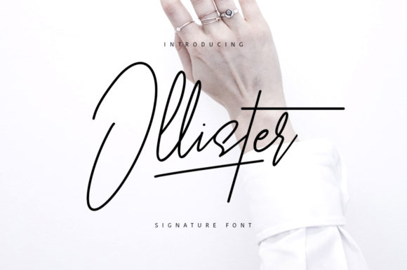 Enhance Your Craft with Ollister: A Delicate Handwritten Font