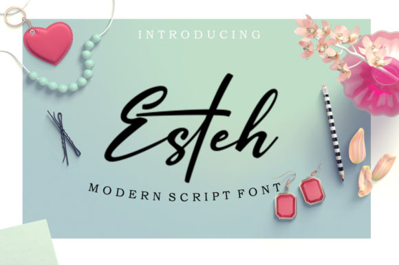 Esteh: A Modern Brushed Handwritten Font for Creative Projects