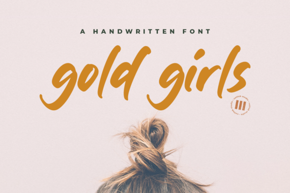 Gold Girls: A Handwritten Font for Elegant Craft Projects