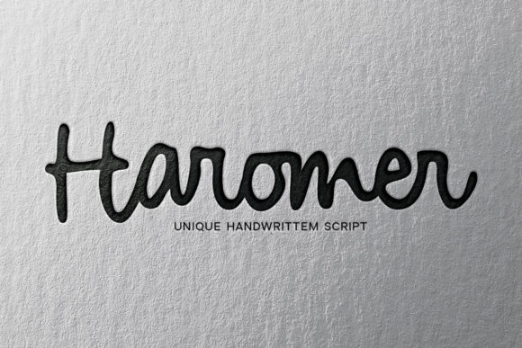 Haromer: A Versatile Handwritten Font for Modern Campaigns