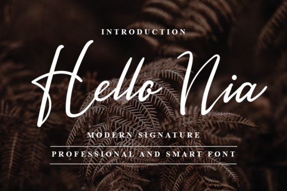 Hello Nia: A Delicate Handwritten Font for Elegant Branding