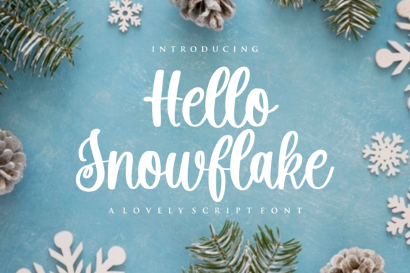 Hello Snowflake: A Delicate and Elegant Handwritten Font for Web Design