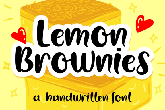 Lemon Brownies: A Bold and Friendly Handwritten Font