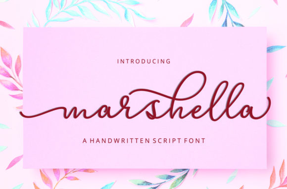 Marshella: A Charming Calligraphy Font for Makers