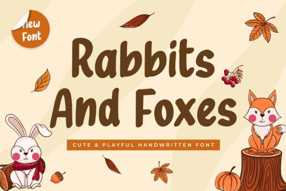 Rabbits and Foxes: A Playful Font for Engaging Brand Content