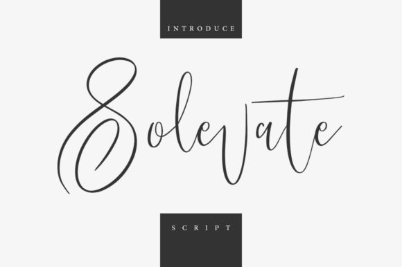 Transform Your Brand with Solevate: A Beautiful Handwritten Font