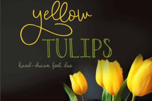 Yellow Tulips: A Hand-Drawn Font for Creative Web Design